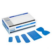 STEROPLAST Sterochef 100 Assorted Metal Detectable Blue Plasters